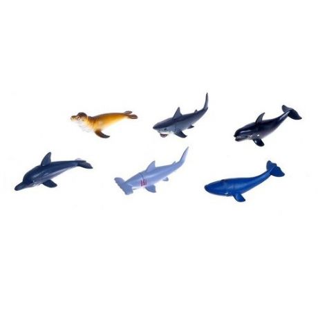 Набор морских животных Подводный мир, 6 фигурок 4343384 .