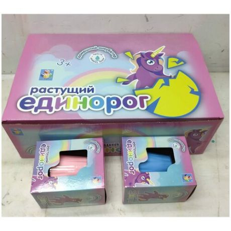 Пенек с растущей фигуркой 1Toy Домашний инкубатор, Единорог (Т15947)