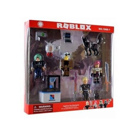 Игровой набор фигурок Roblox 4в1 + животное ch toys