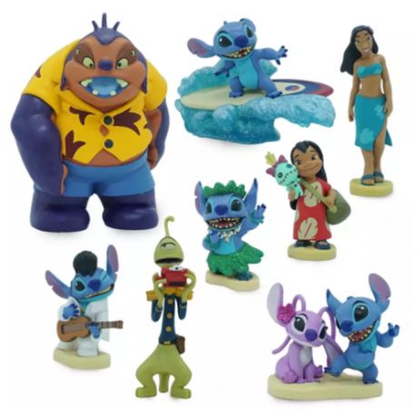 Игровой набор мини фигурок "Семья Лило и Стич" Disney Deluxe
