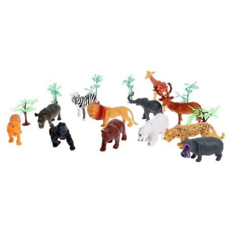 Зоомир Набор животных «Дикие», 12 штук