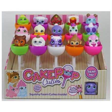 Игрушка в индивидуальной капсуле Cake Pop Cuties, 2серия, 15 шт. в дисплее 16 видов в ассортименте.