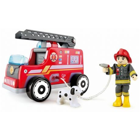 Игровой набор Hape Пожарная машина с водителем E3024