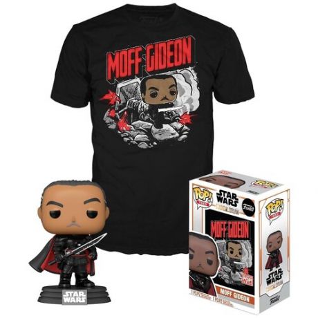 Набор Фигурка+Футболка Funko POP and Tee Star Wars The Mandalorian Moff Gideon (L) 52704 (UT-53542)