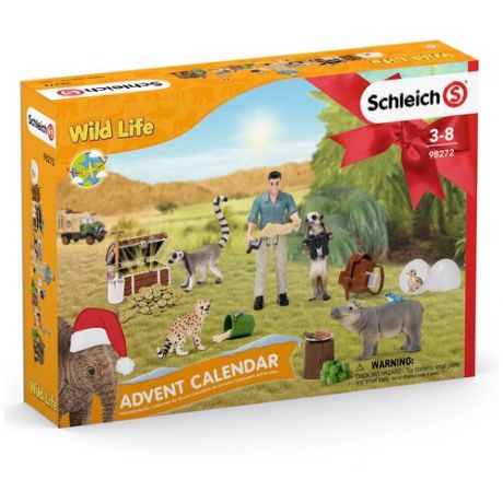 Игровой набор Schleich Рождественский календарь Wild Life 2021, 98272