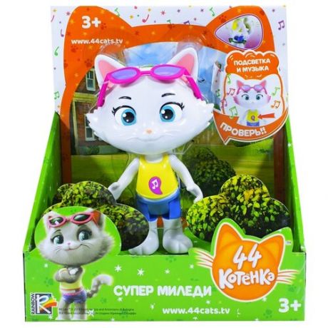 Музыкальная фигурка 44 котенка Миледи, 15 см