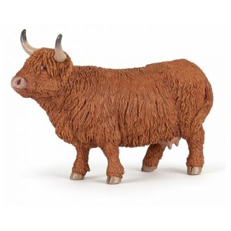 Хайлендская корова 13 см фигурка игрушка домашнего животного