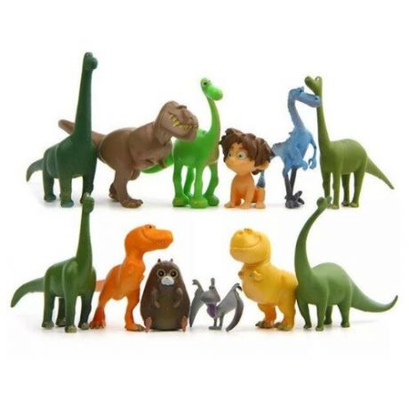 Набор фигурок Хороший динозавр The Good Dinosaur (12 шт