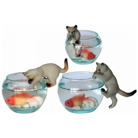 KLIMA Комплект Сиамский кот с аквариумом 6см