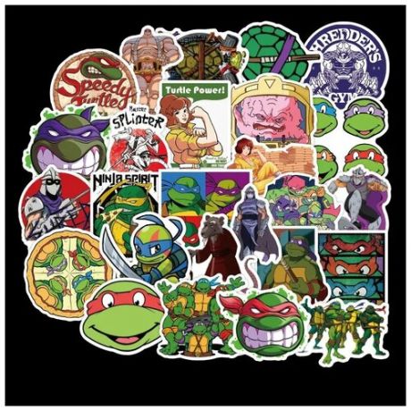Набор наклеек Черепашки Ниндзя 50 шт./Teenage Mutant Ninja Turtles sticker pack 50pcs /
