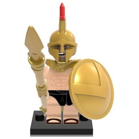 Фигурка золотой Спартанец совместима с лего