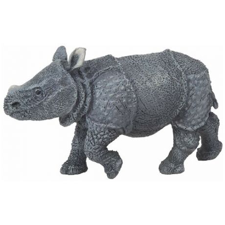 Детёныш индийского носорога 8,5 см Rhinoceros unicornis фигурка-игрушка дикого животного