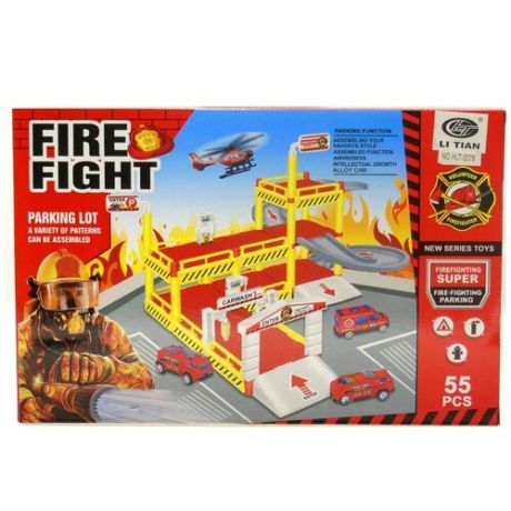 Игровой набор «Пожарный участок» Li Tian Fire Fight (HLT-0076)