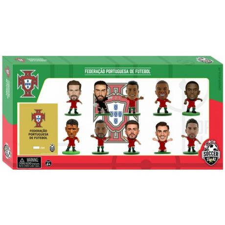 Набор фигурок футболистов Soccerstarz, Сборная Португалии / Portugal, 10 Player Team Pack World Cup 2018