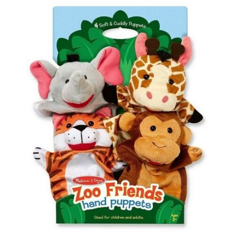 Игровой набор Зоопарк игрушки на руку - Melissa&Doug 9081