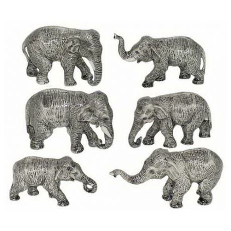 KLIMA Комплект Фигурка Серый слон с семьей