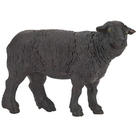 Овца домашняя чёрного окраса 7 см фигурка игрушка домашнего животного