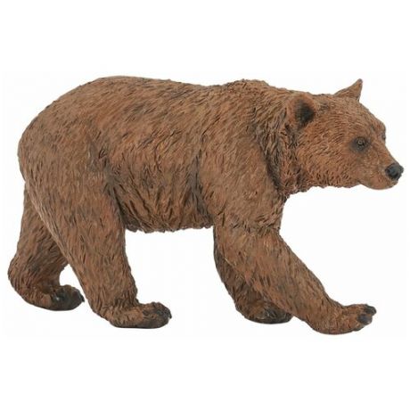 Бурый медведь 10 х 8,5 х 3,5 см - фигурка игрушка из серии Дикие животные