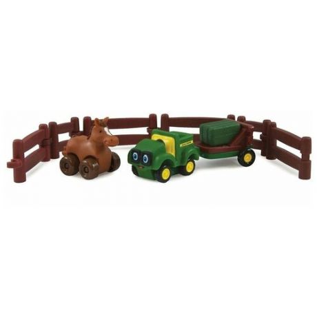 Игровой набор Tomy Трактор Джонни и лошадка на ферме 377222