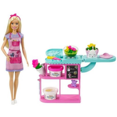 Игровой набор Mattel Barbie Флорист с цветочным магазином