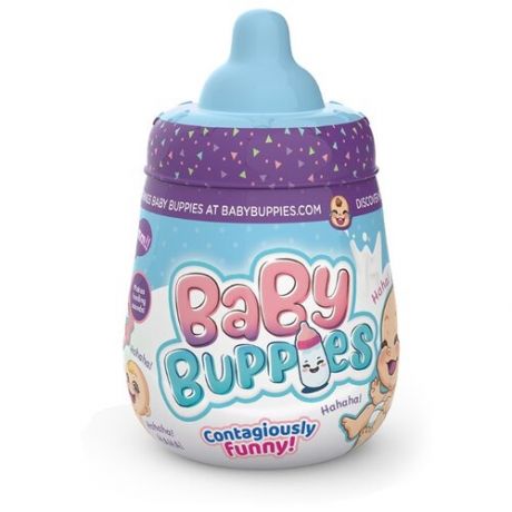 Интерактивный малыш Baby Buppies голубая бутылочка