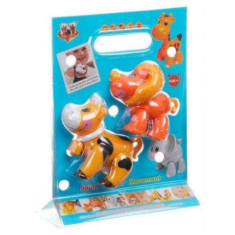 Фигурки Runli Toys Бычок и лев 821/S21