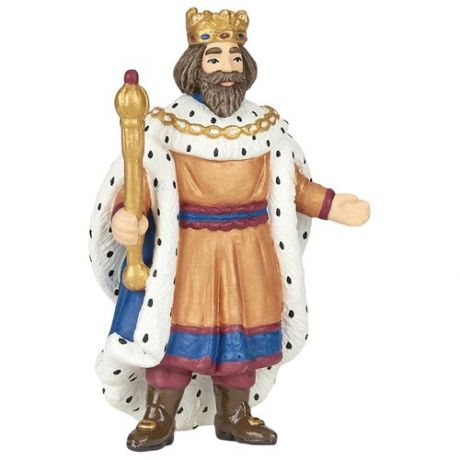 Король с золотым скипетром 10,5 см из серии Сказки и легенды фигурка игрушка