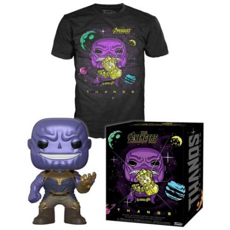 Набор (фигурка + футболка) Funko POP & Tee Marvel Infinity War: Thanos