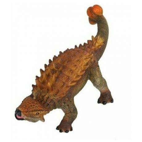 Динозавр Анкилозавр, ТМ "компания друзей", серия "Животные планеты Земля", с чипом, звук - рёв животного, цвет коричневый. Размер упаковки 42/17/14 см