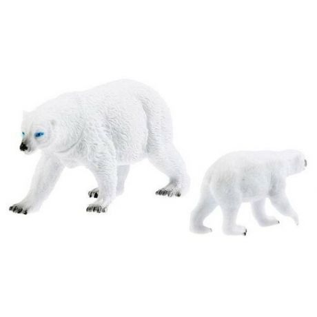 Фигурки Играем вместе Рассказы о животных Белая медведица и медвежонок KK128A2-WB