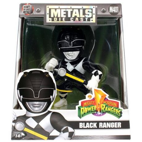 Фигурка металлическая Power Rangers: Black Ranger (10 см)