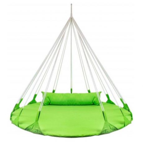 Качели-гнездо BabyGrad круглые с подушкой Милано 140 см зеленый