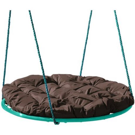 Качели M-GROUP гнездо с подушкой 0,8 м, без оплётки, коричневая подушка