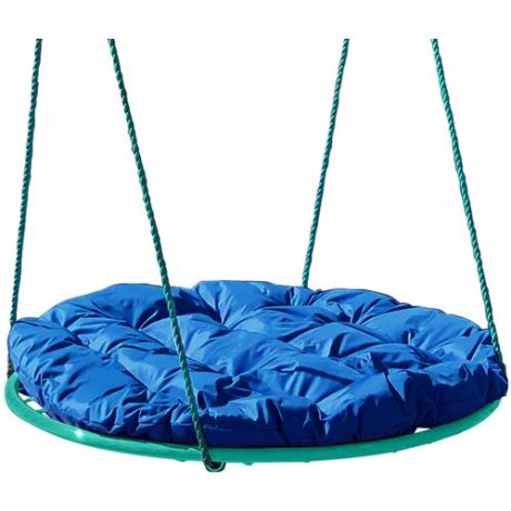 Качели M-GROUP гнездо с подушкой 0,6 м, без оплётки, синяя подушка