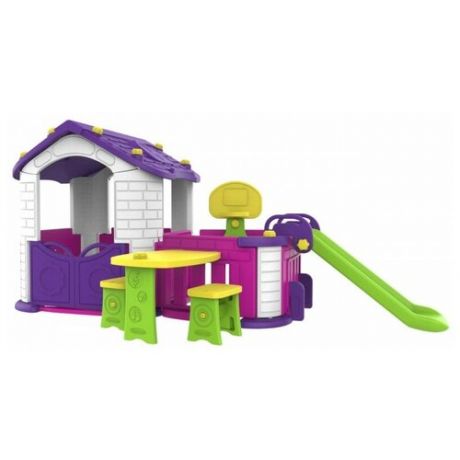 Домик Toy Monarch Дом 2 + столик и 2 стульчика, CHD-808, фиолетовый