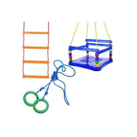 Детский спортивный набор "Набор чемпиона": качели, лестница, кольца