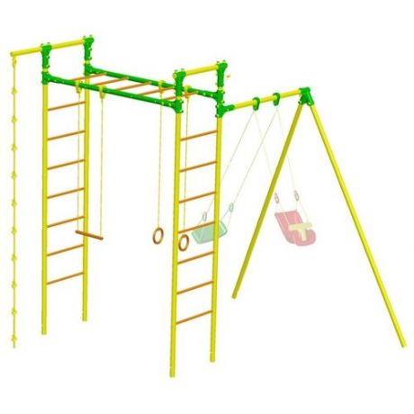 Детский спортивный комплекс Leco-IT Outdoor Plus, желто-зеленый