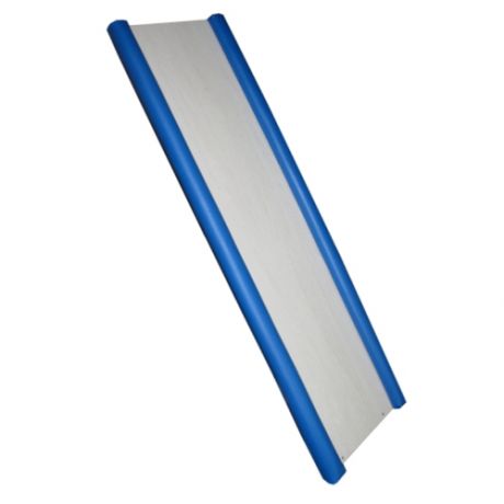 Дополнительная горка Вертикаль ДСП с мягкими бортиками, серый/синий