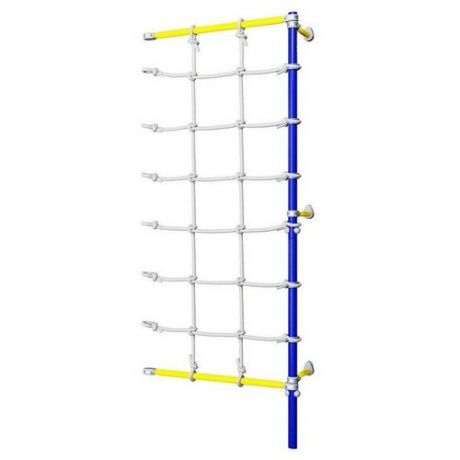 Игровой комплекс Romana Dop7 с канатным лазом пристенный, синяя слива 6.18.00-45