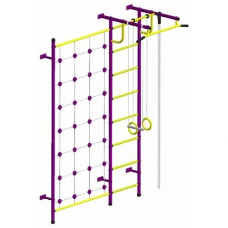 Шведские стенки Пионер Детский спортивный комплекс Пионер С3СМ зелёно/жёлтый
