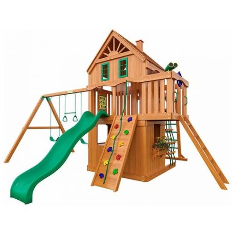 Детская деревянная площадка IgraGrad Premium Навигатор 2 (спортивно-игровая площадка для дачи и улицы)