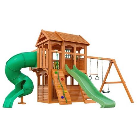 Детская деревянная площадка IgraGrad Клубный домик 3 с трубой (спортивно-игровая площадка для дачи и улицы)