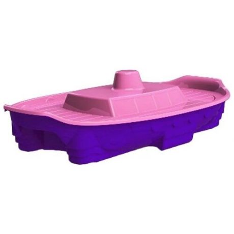 Песочница-бассейн Doloni Корабль 03355, 78.4х150.5 см, розовый/фиолетовый