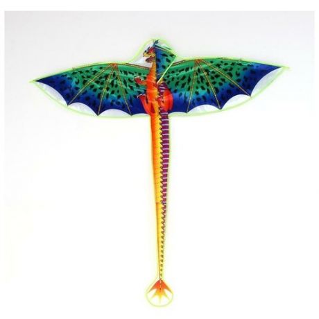Воздушный змей «Дракон», с леской, цвета микс
