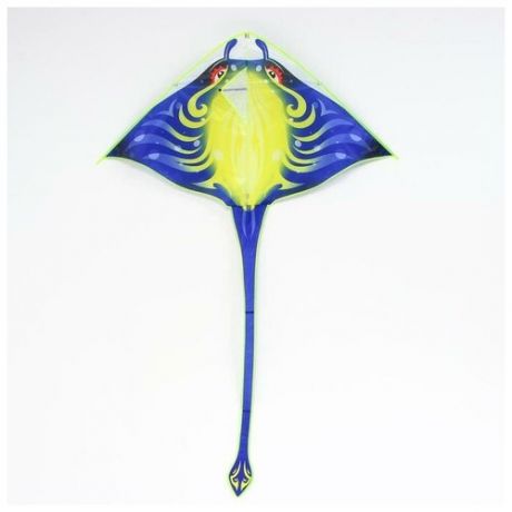 Воздушный змей Скат, с леской, цвета микс 5439499 .