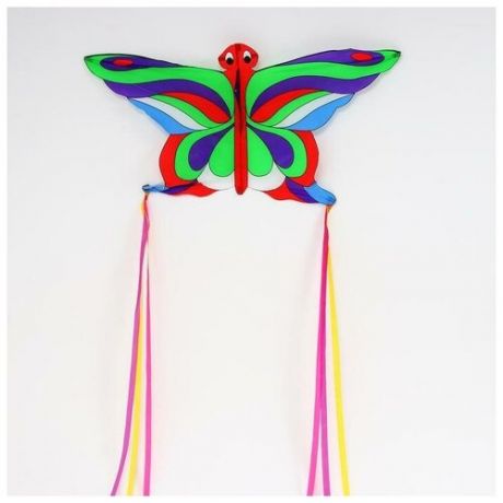 Воздушный змей Бабочка, с леской, цвета микс 5439486 .