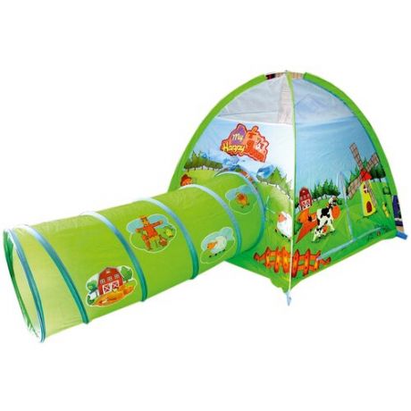 Палатка Наша игрушка Ферма с туннелем HF031