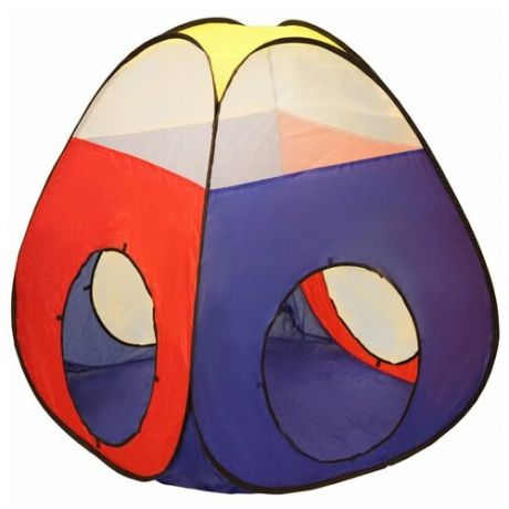 Палатка Наша игрушка Конус 985-Q75, синий/красный/желтый