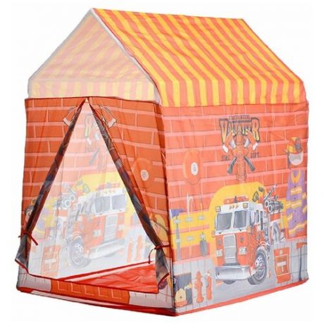 Палатка детская Пожарная служба. Размеры палатки: 95х82х62 см. в сумке (J1032)