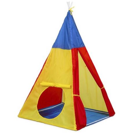 Палатка Сима-ленд Разноцветный домик 3623500, желтый/красный/синий